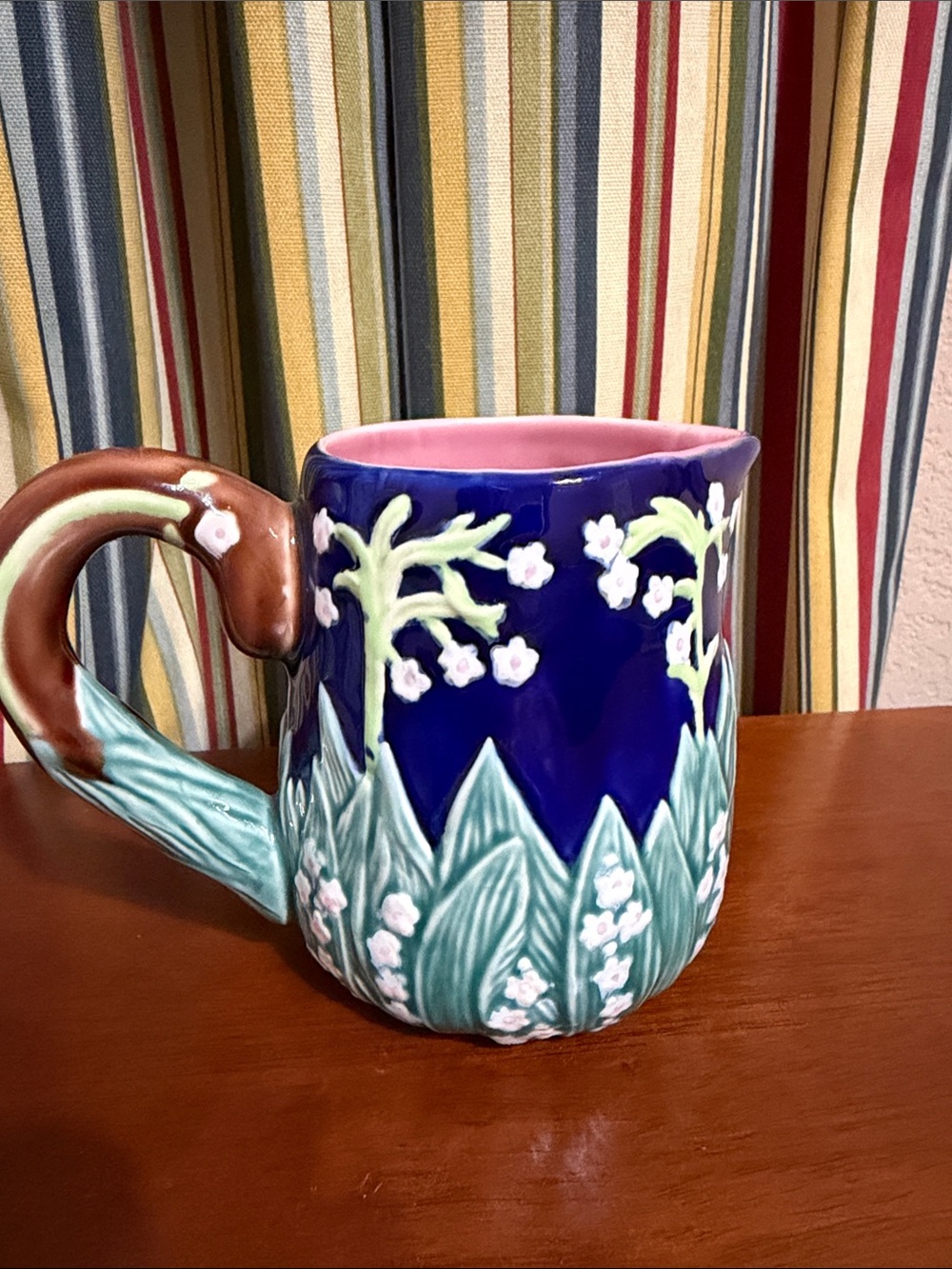 J Willfred “Lilly of the Valley” Ceramic Creamer Pitcher